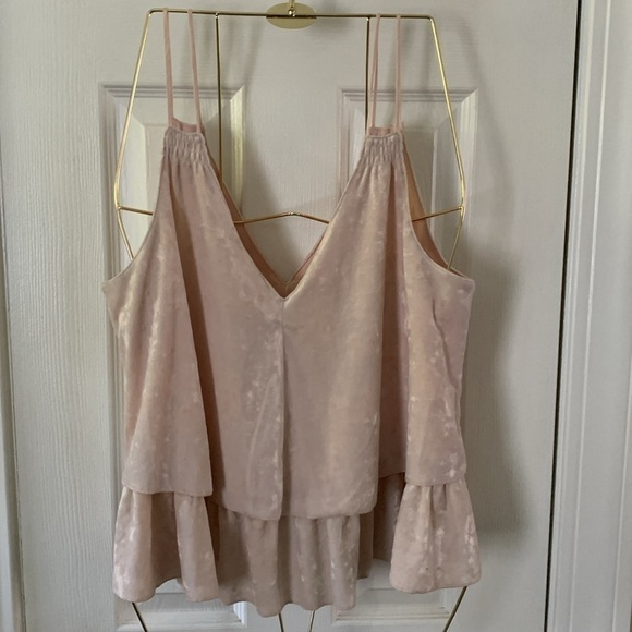aerie Pale Pink Velour Blouse Size M. #108 - Picture 3 of 9